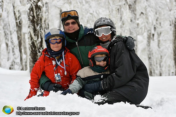 Foto Nieve en familia (Luciano Busca)