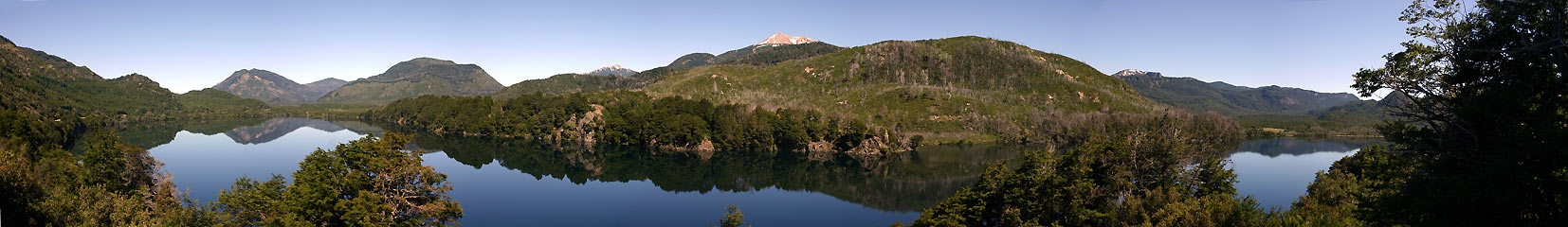 Panorámica 180º Lago Machónico (Santiago Gaudio)