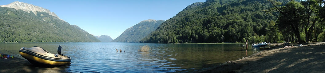 Panorámica 180º Lago Pichi Traful (Santiago Gaudio)