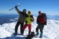 Foto Cumbre del volcán Lanín (Federico Soto)